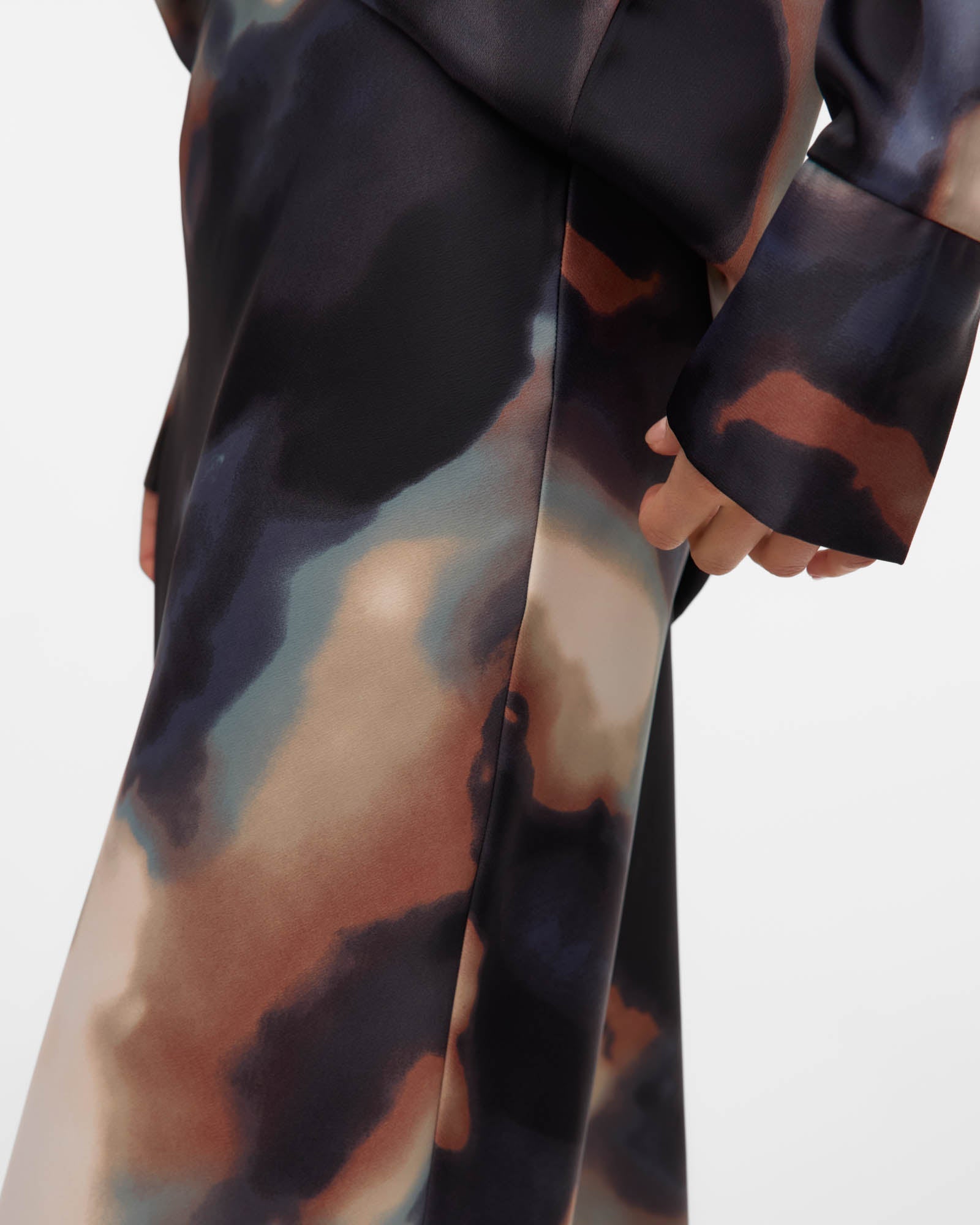 VMJOA HIGH WAIST PRINTED MAXI SKIRT